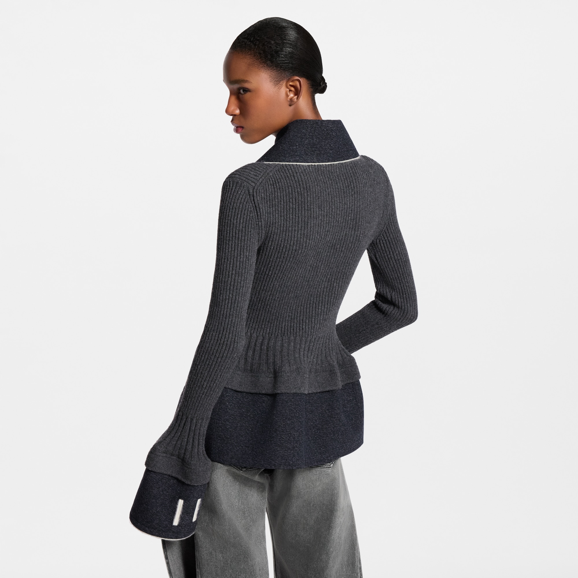 Contrast Stitch Trompe L'Oeil Knit Top - Ready-to-Wear | LOUIS VUITTON